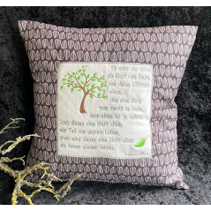 Kissen mit Spruch 40 cm x 40 cm