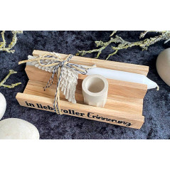 copy of Kerze in Holzverpackung einfach
