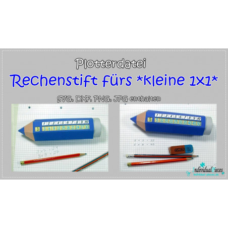 Plotterdatei Rechenstift Kleines 1x1