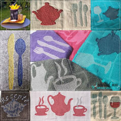 Stickdatei Küchensymbole embossed 10x10 und 13x18