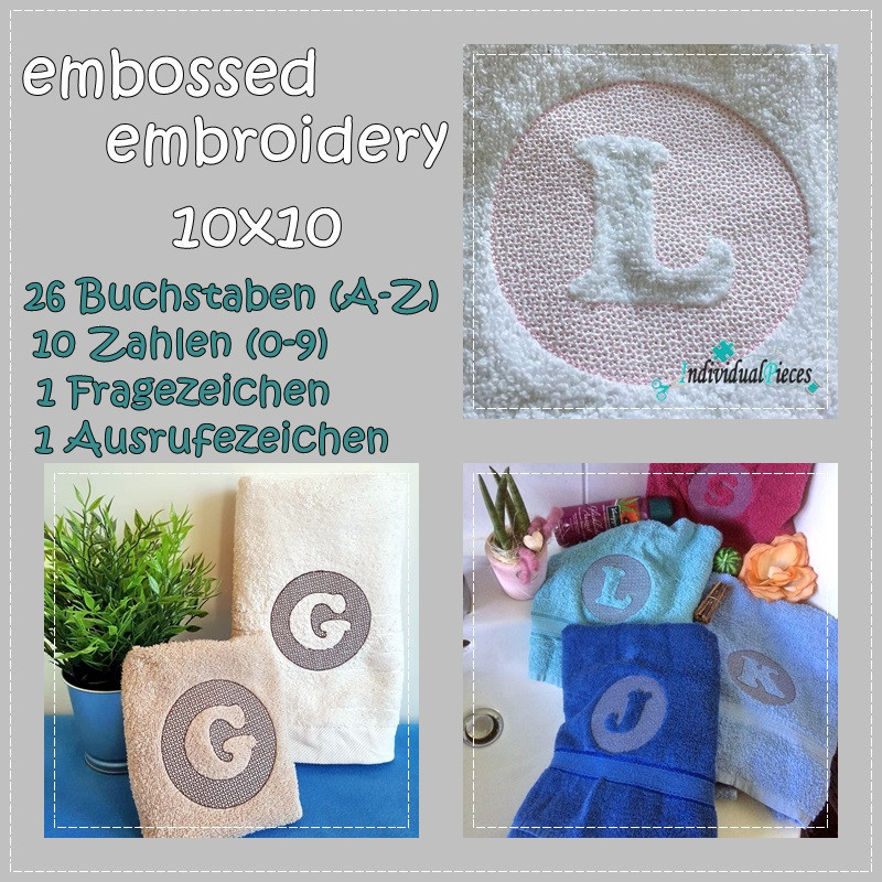 copy of Symbole embossed 20x20